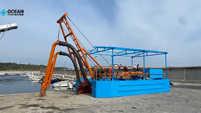 8 inch sand mining dredge shipped to Bulgaria for beach sand filling
