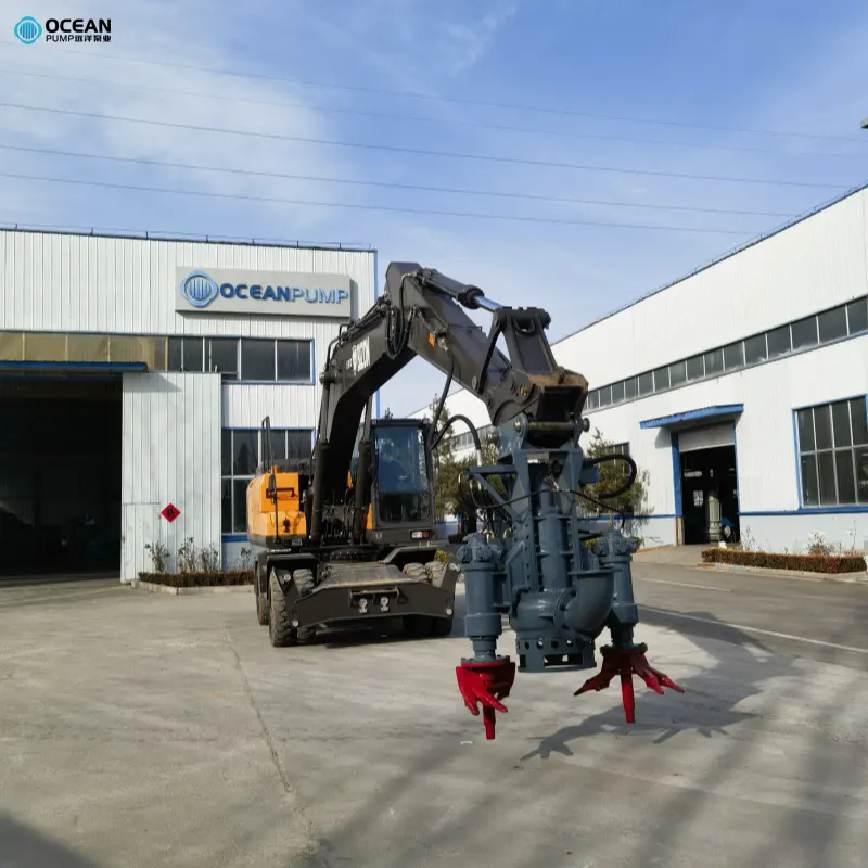 Excavator With Submersible Pump Excavator With Submersible Pump