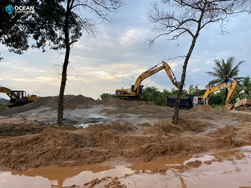 Sand Extraction Work Site